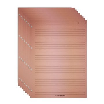 Alex Schoeller Kolej Yedek Renkli A4 Çizgili 50yp ALX 871 Pembe