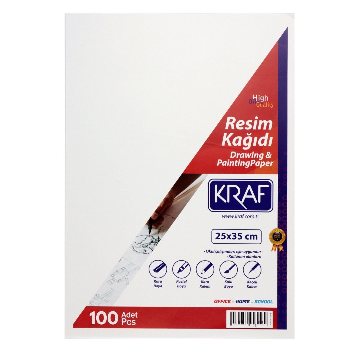Kraf Resim Kağıdı 110gr 25x35cm 100lü