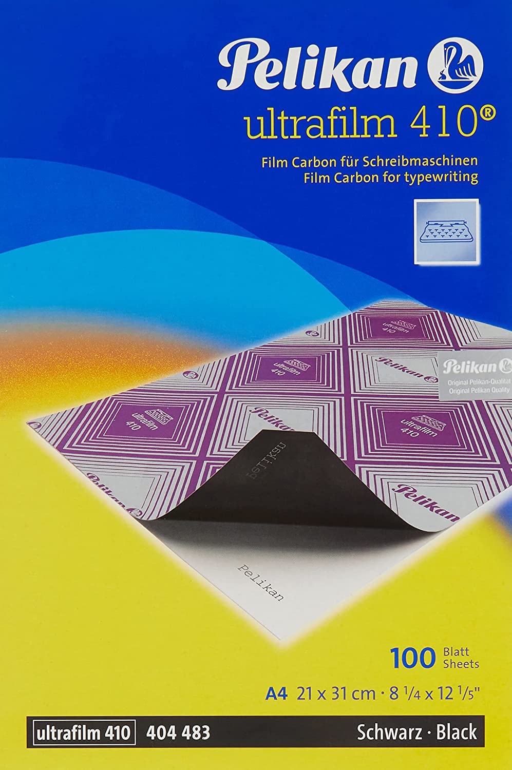 Pelikan Karbon Kağıdı A4 Ultrafilm 410 Siyah 100lü