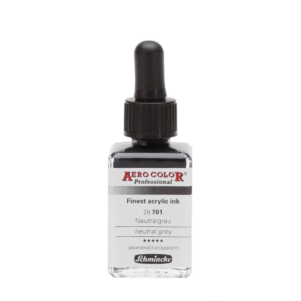 Schmincke Aero Color Airbrush Akrilik Mürekkep 28ml 701 Neutral Grey