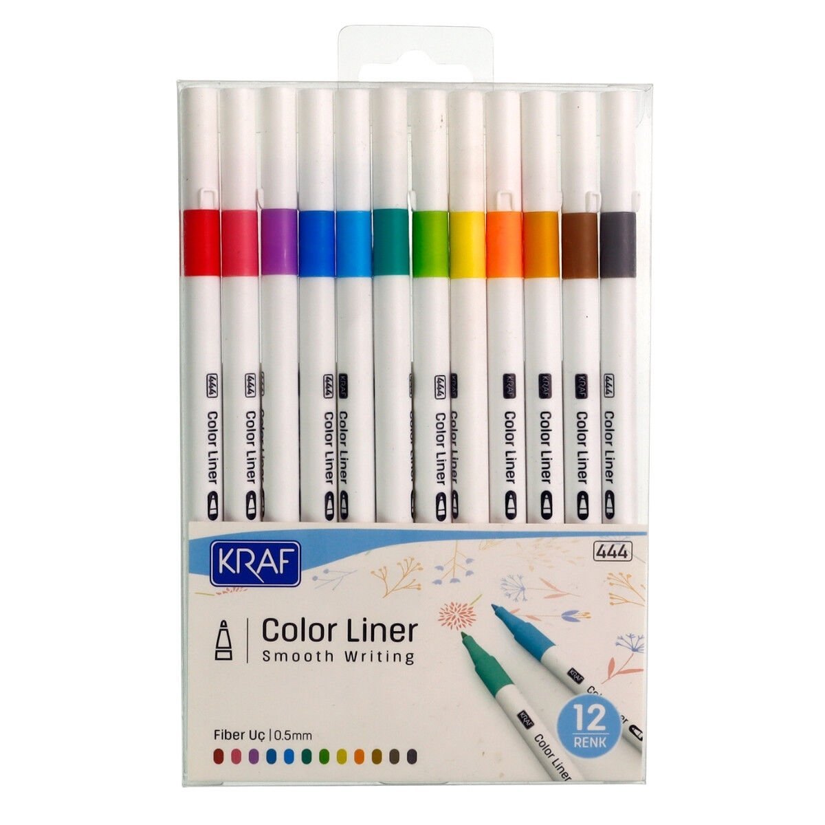 Kraf Color Liner Kalem 0.5mm 12li Set 444