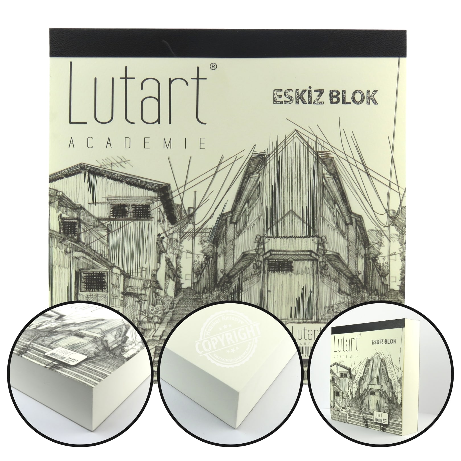 Lutart Academie Eskiz Blok 25x25cm 100gr 300yp