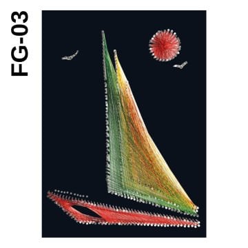 Kumtoys Filografi Sanatı 23x33cm FG-03 Yelken