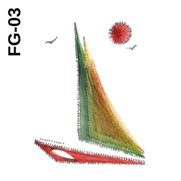 Kumtoys Filografi Sanatı 23x33cm FG-03 Yelken