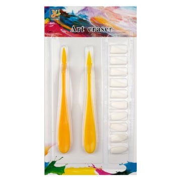 Art Elegant Toz Pastel Ve Kara Kalem Blender Seti 12 Parça