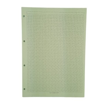 Alex Schoeller Kolej Yedek Renkli A4 Kareli 50yp ALX 872 Yeşil