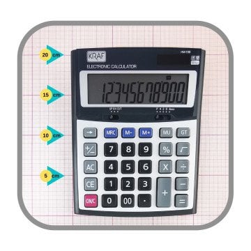 Kraf Hesap Makinesi Masaüstü 12 Hane HM-155