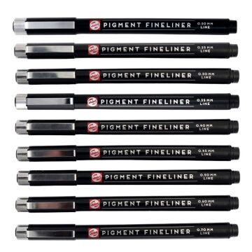 Talens Pigment Fineliner Teknik Çizim Kalemi 04 (0.40mm)