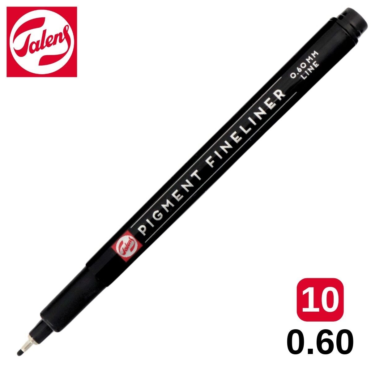 Talens Pigment Fineliner Teknik Çizim Kalemi 10 (0.60mm)