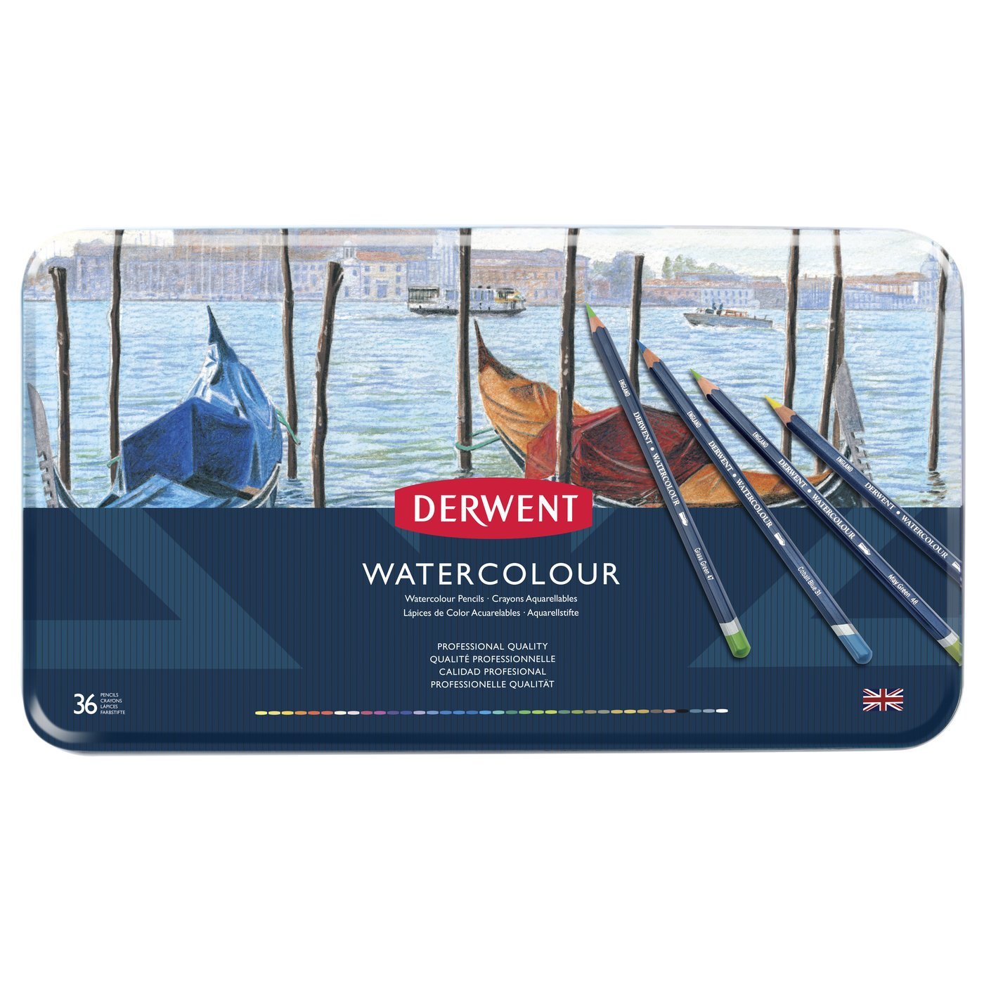 derwent watercolour pencils sulu boya kalemi 36'lı Renkli Set