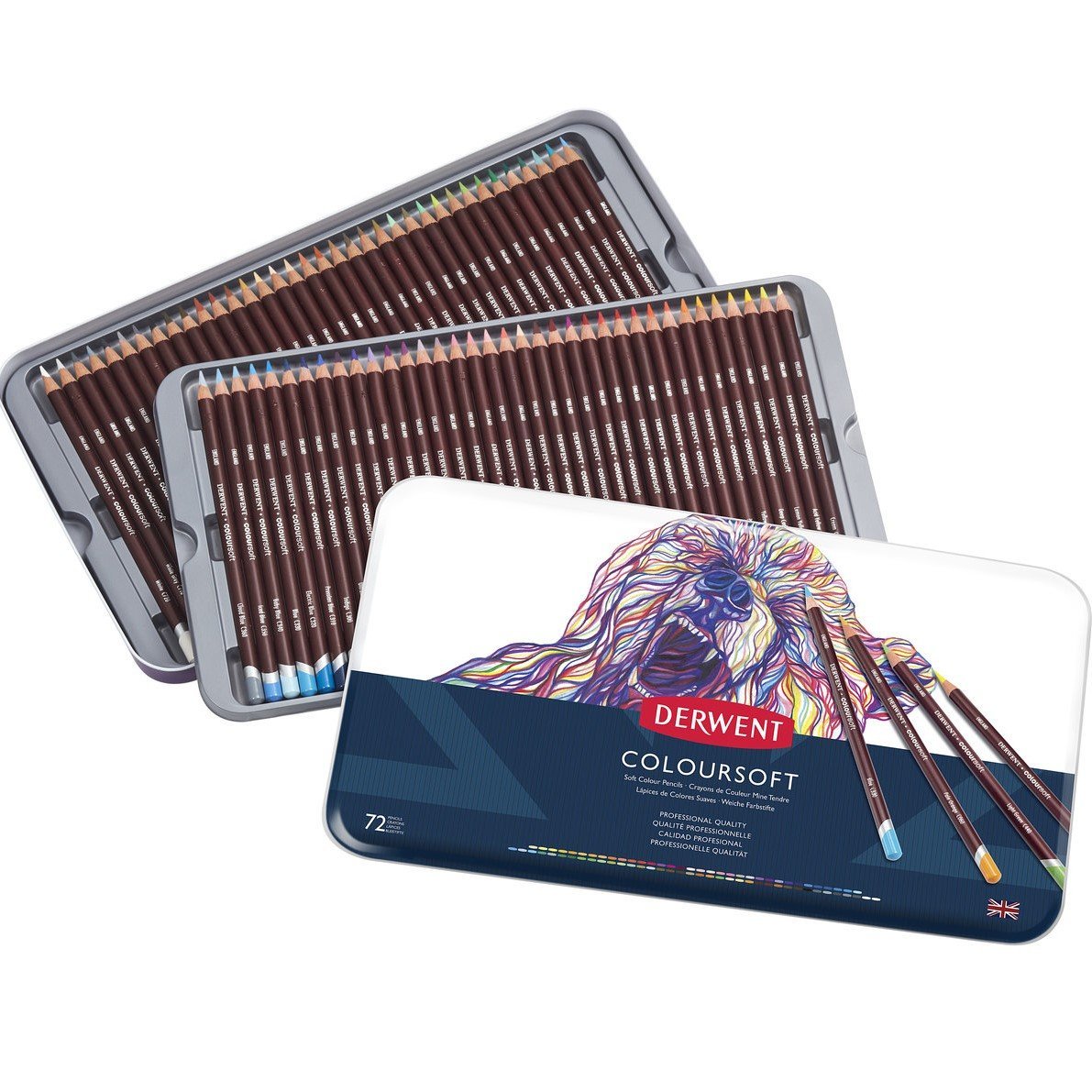 derwent coloursoft kuru boya kalem 72'li fiyatları