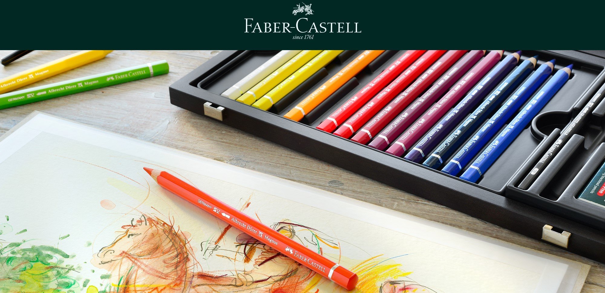 Faber Castell Kırmızı Kutu kurboya kalemi