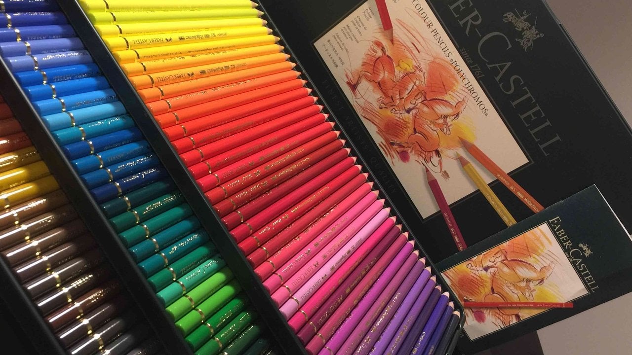 faber castell polychromos kuru boya kalemi 24'lü renk set