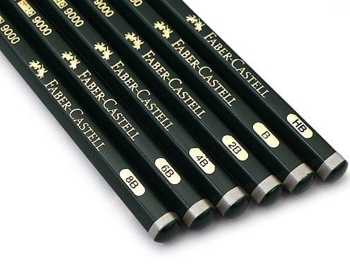 Faber Castell 9000 Kara Kalem