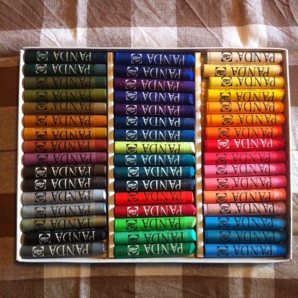 talens panda yağlı pastel 12 li set