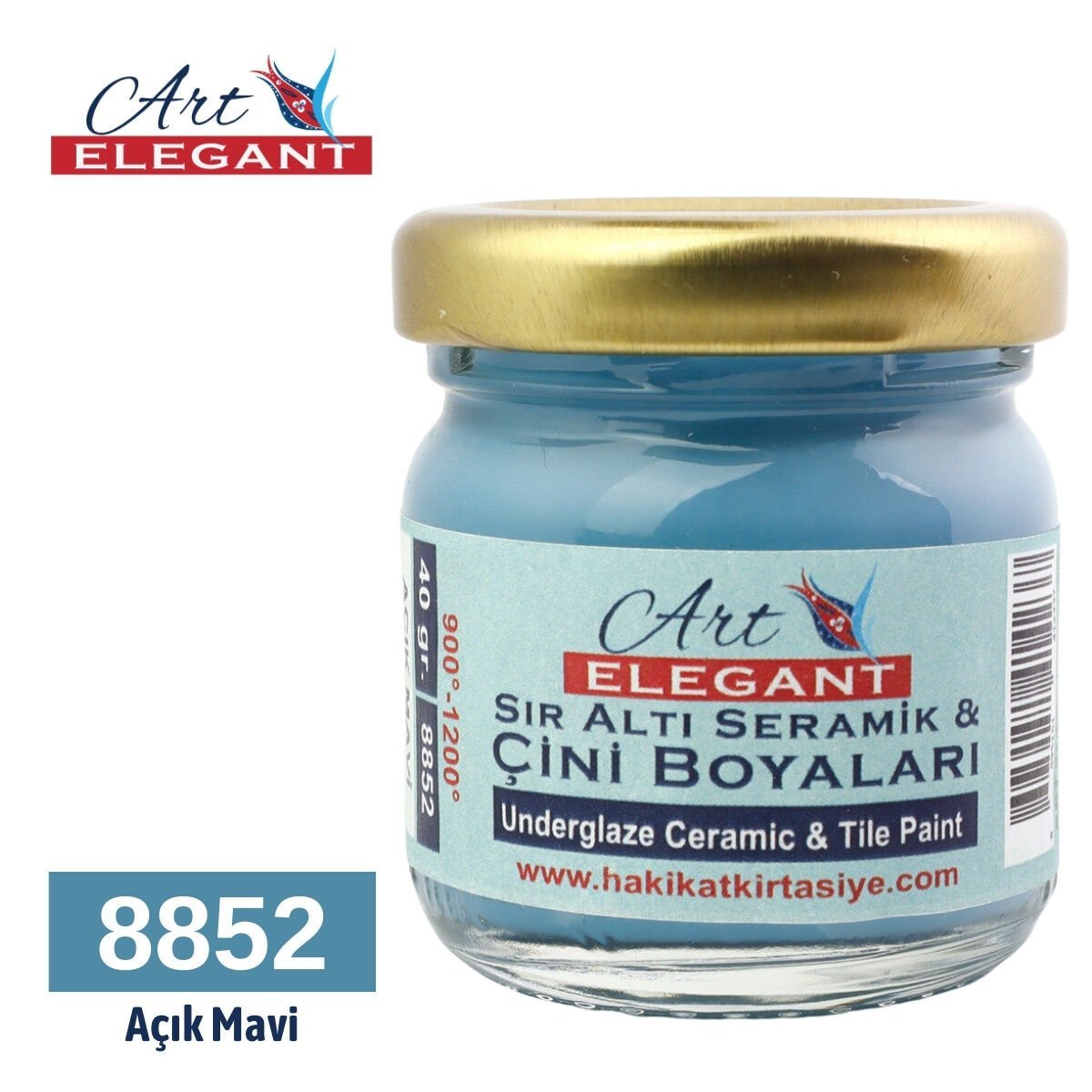 Art Elegant Seramik Ve Çini Boya 40gr 8852 Light Blue