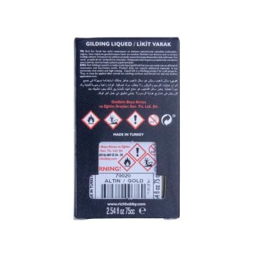Rich Gildig Liqued Likit Varak 75ml Gold 70020