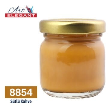 Art Elegant Seramik Ve Çini Boya 40gr 8854 Sütlü Kahve