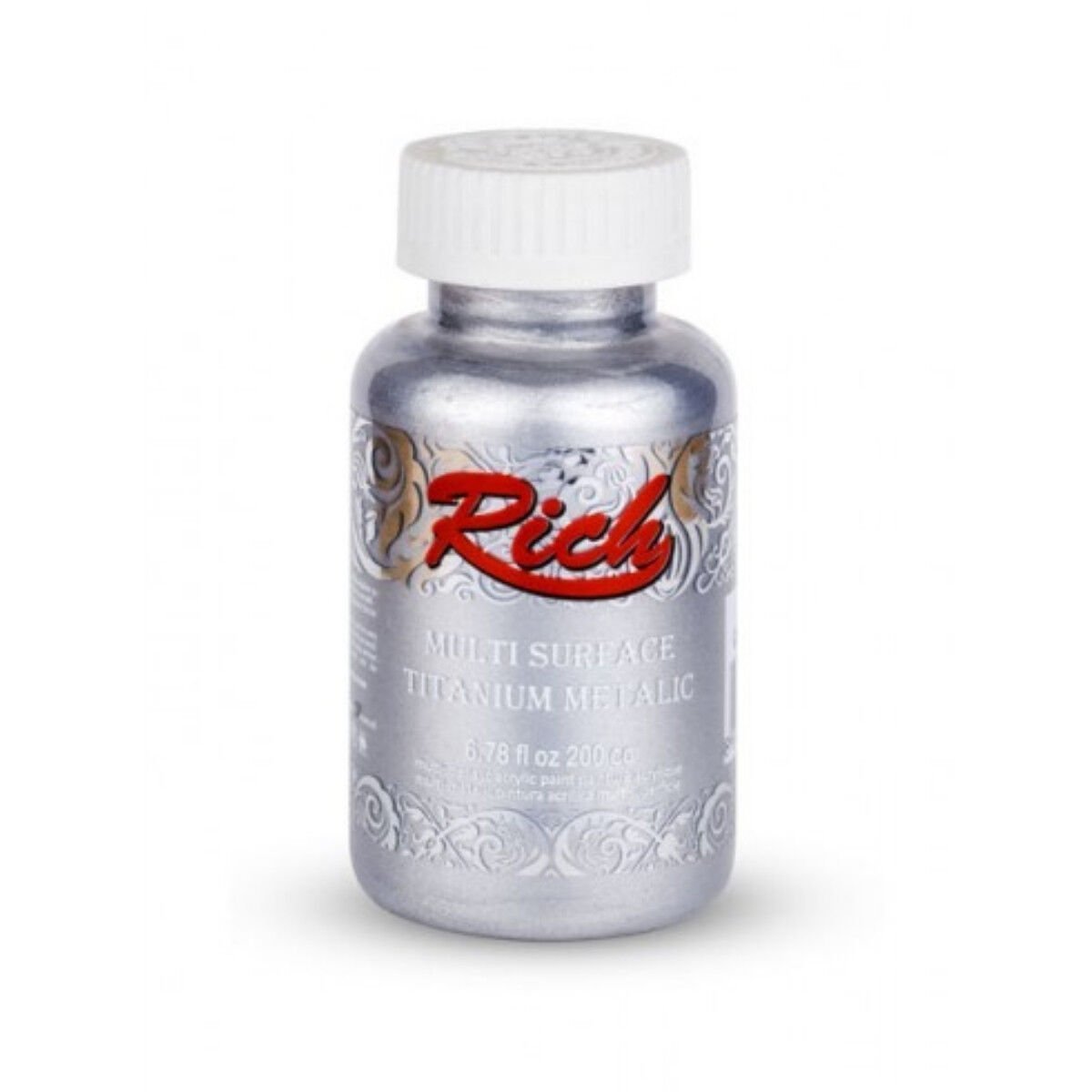 Rich Multi Surface Titanium Metalic 200ml Silver 200 2502