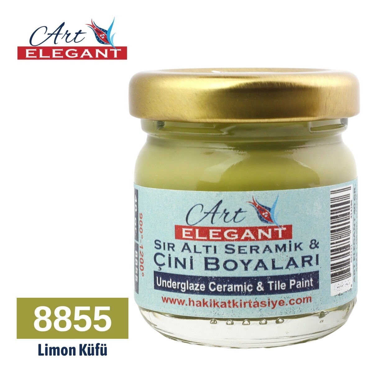 Art Elegant Seramik Ve Çini Boya 40gr 8855 Limon Küfü
