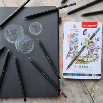 Bruynzeel Expression Metalic Kuru Boya Kalem Seti 12li