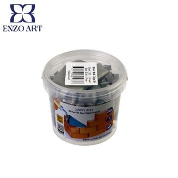 Maket Minyatür Birket Blok Tuğla Gri 1/12 180li