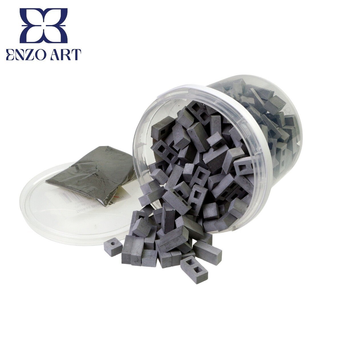 Maket Minyatür Birket Blok Tuğla Gri 1/12 180li