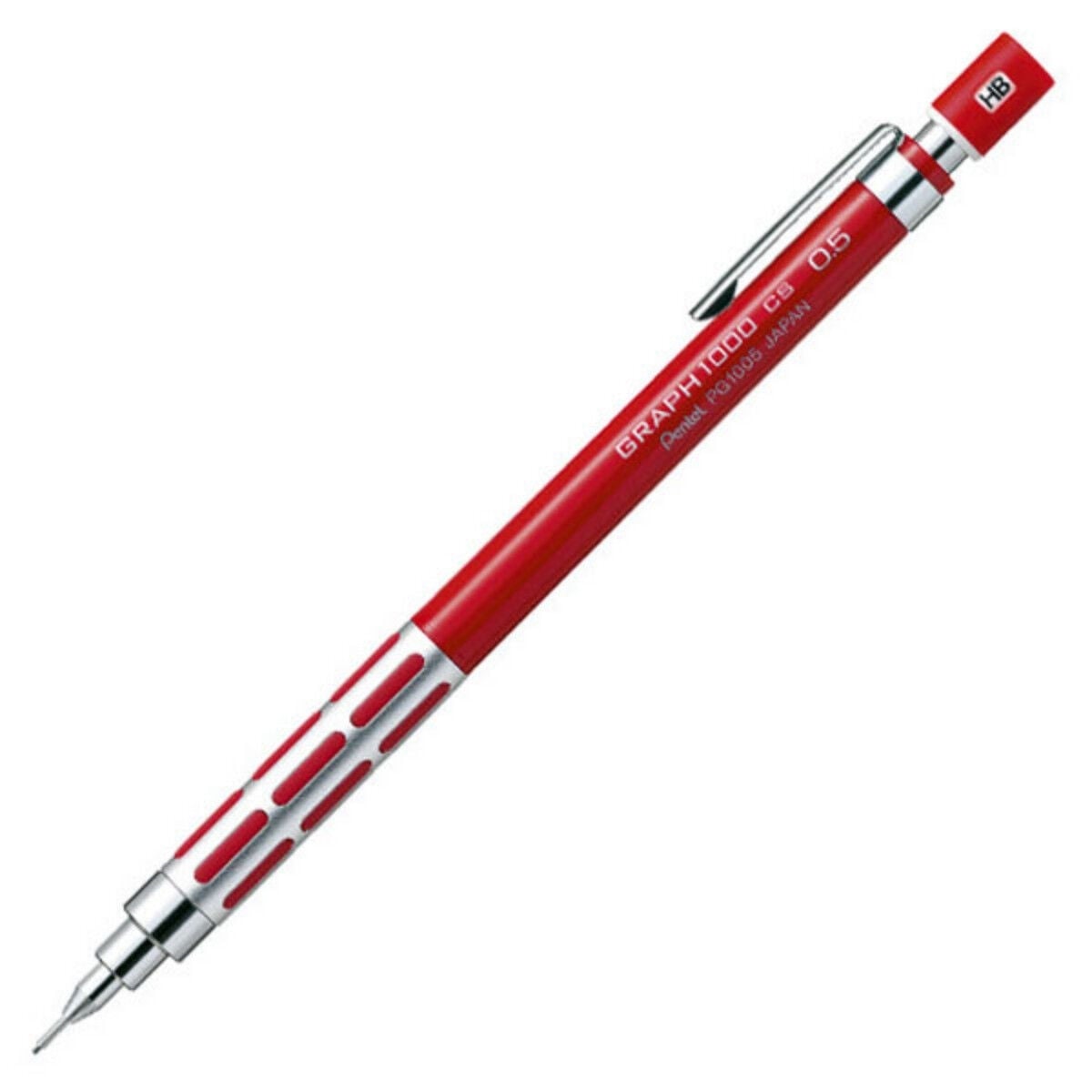 Pentel Versatil Uçlu Kalem Graph 1000 CS 0.5mm Kırmızı