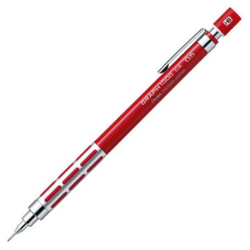 Pentel Versatil Uçlu Kalem Graph 1000 CS 0.5mm Kırmızı