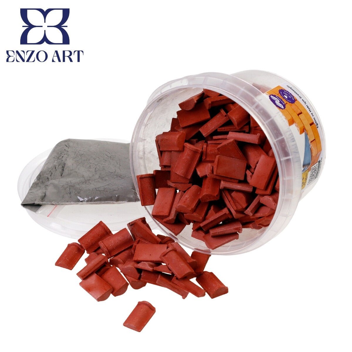 Maket Minyatür Villa Çatı Kiremiti Kırmızı 1/24 200lü