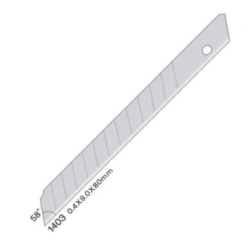 SDI Maket Bıçağı Yedeği Dar 10lu 1403