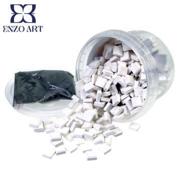 Maket Minyatür Beyaz Mozaik 1/24 300lü