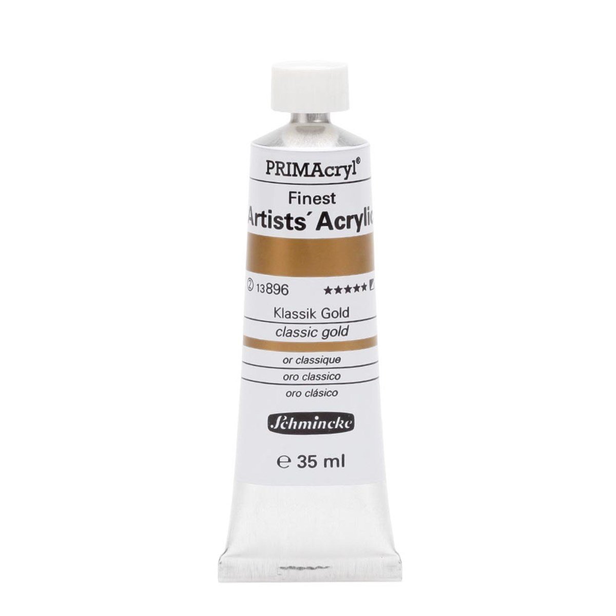 Schmincke Primacryl Finest Artists Acrylic 35ml Classic Gold 13896