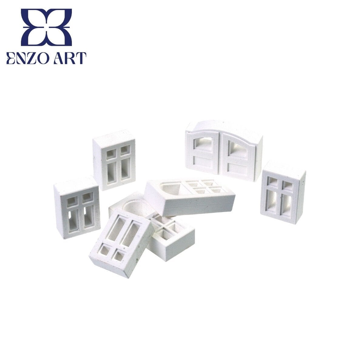 Maket Minyatür Kapı Pencere Seti 1/12 4+2+1 Adet