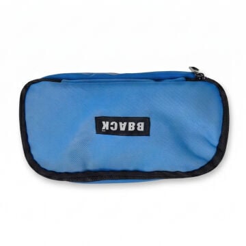 BBack Çift Bölmeli Fonksiyonel Kalem Çantası 22x10,5x6cm - Mavi
