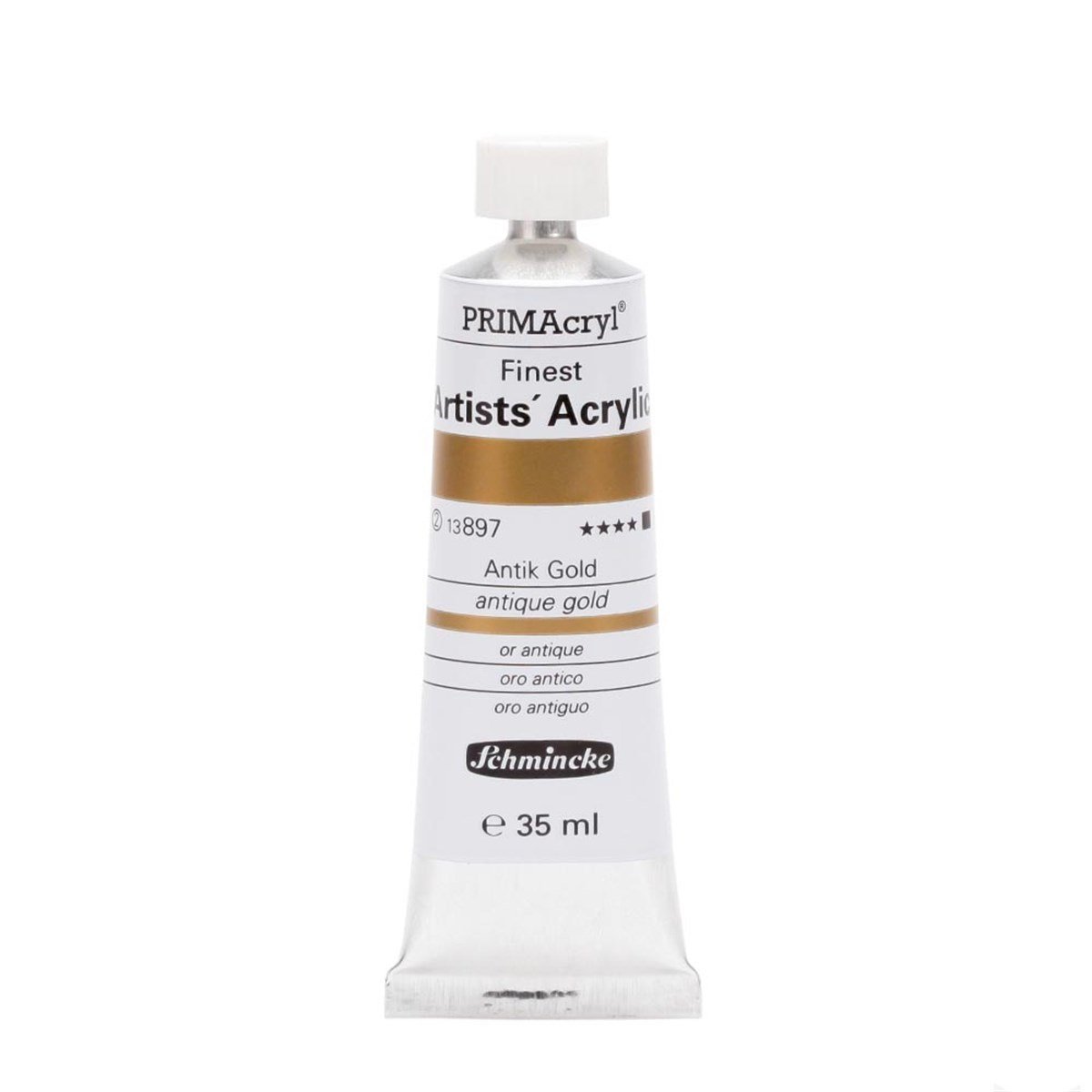 Schmincke Primacryl Finest Artists Acrylic 35ml Antique Gold 13897