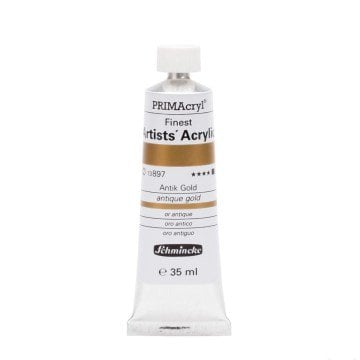 Schmincke Primacryl Finest Artists Acrylic 35ml Antique Gold 13897
