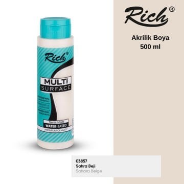 Rich Multi Surface Akrilik Boya 500ml 2118 Sahra Beji