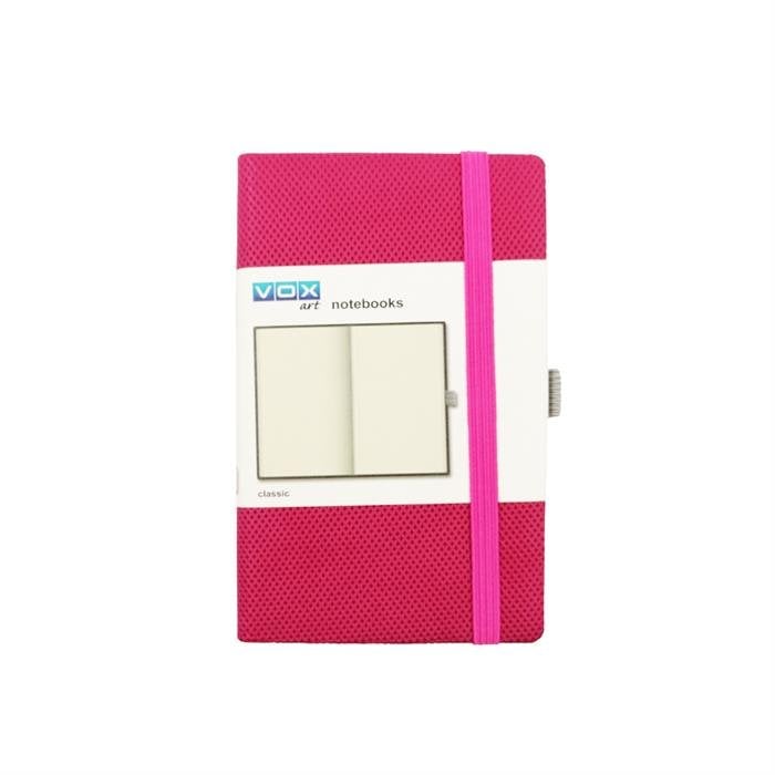 Vox Art Çizgili Defter Pembe Kapak 153x90mm