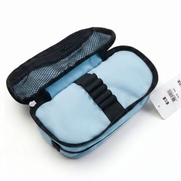 BBack Çift Bölmeli Fonksiyonel Kalem Çantası 22x10,5x6cm - Açık Mavi