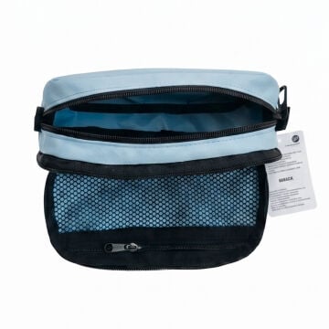 BBack Çift Bölmeli Fonksiyonel Kalem Çantası 22x10,5x6cm - Açık Mavi