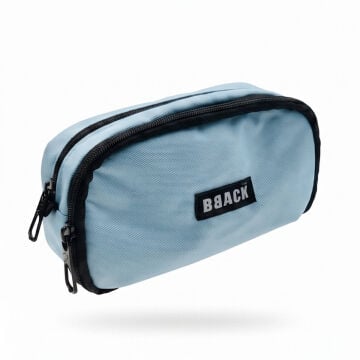BBack Çift Bölmeli Fonksiyonel Kalem Çantası 22x10,5x6cm - Açık Mavi