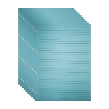 Alex Schoeller Kolej Yedek Renkli A4 Çizgili 50yp  ALX 871 Mavi