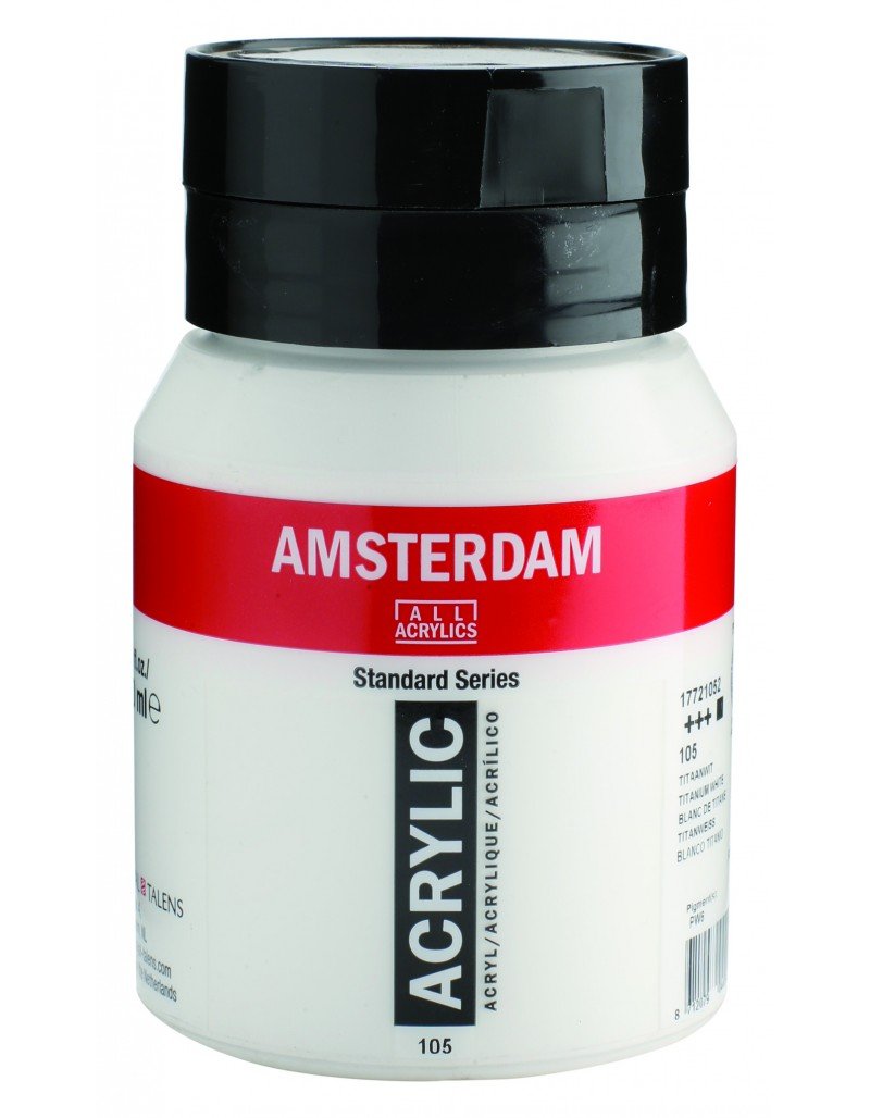 Amsterdam Akrilik Boya 500ml 105 Titanium White