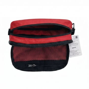 BBack Çift Bölmeli Fonksiyonel Kalem Çantası 22x10,5x6cm - Kırmızı