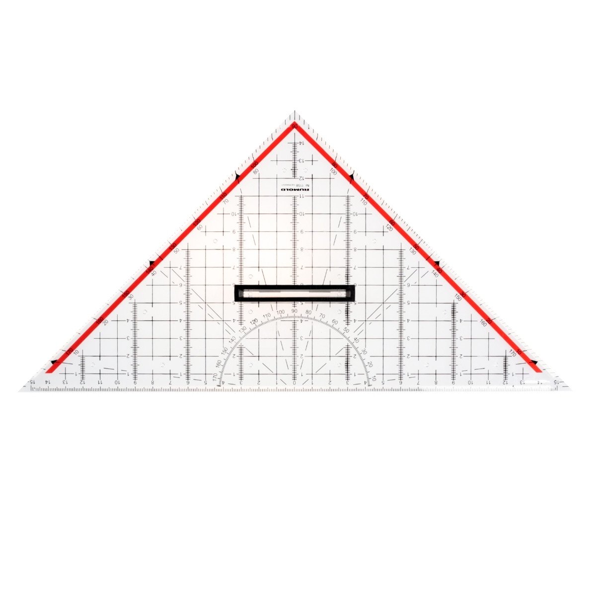 Rumold Teknik Çizim Üçgen Cetvel 325mm Plastik UV Baskı