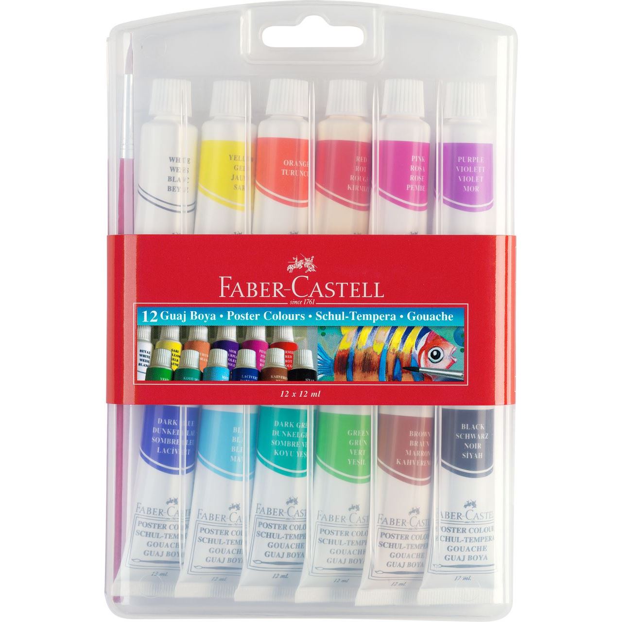 Faber Castell Tüp Guaj Boya 12 Renk