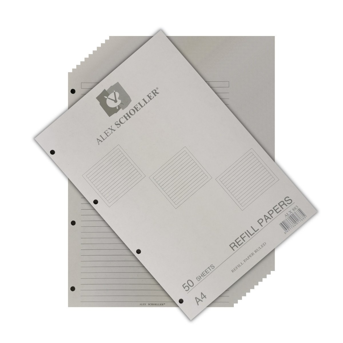 Alex Schoeller Kolej Yedek A4 Çizgili 50yp ALX 883 Beyaz