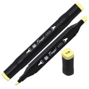 Tinge Twin Çift Uçlu Marker Kalemi Y38 Pale Yellow