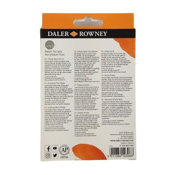 Daler Rowney Neon Akrilik Boya Seti 12ml 6 Renk
